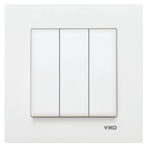Viko Karre/Beyaz Üçlü Anahtar Mekanizma (Çerçeve Hariç) 90967068