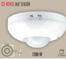 Cata CT-9243 1200W 360 Derece Hareket Sensörü
