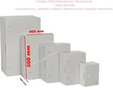 TONGÜN 500X400X200 ABS PLASTİK TABAN SACLI PANO HALOGEN FREE