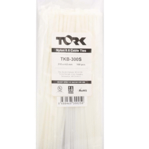 Tork Tkb-300s 4.8x300 Beyaz Kablo Bağı 100"lü